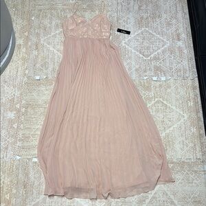 Lulu's Blush Pink Maxi Dress